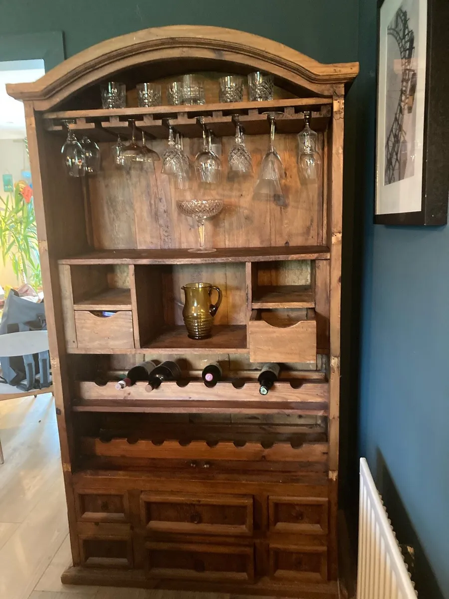 Magnificent Mexican Pine Wine storage unit - Image 3