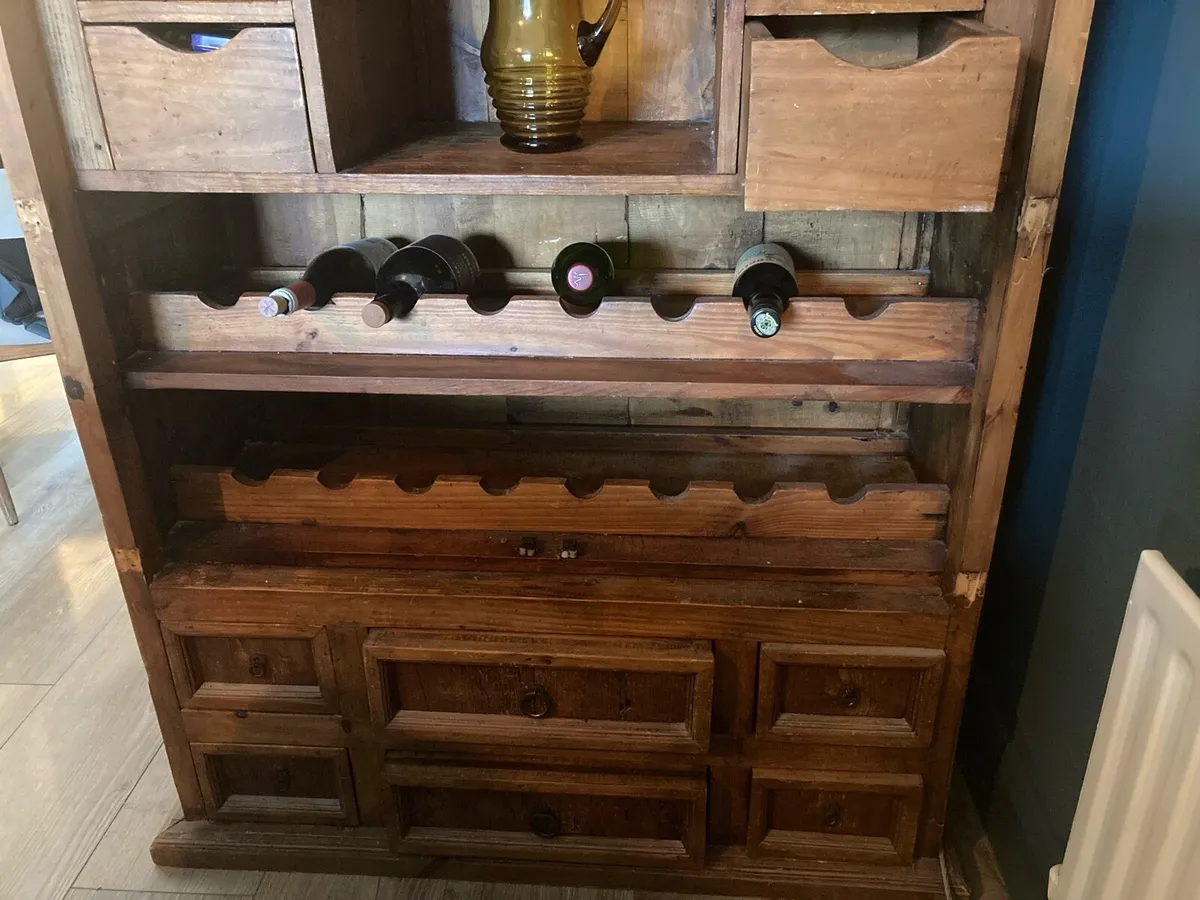 Magnificent Mexican Pine Wine storage unit - Image 4