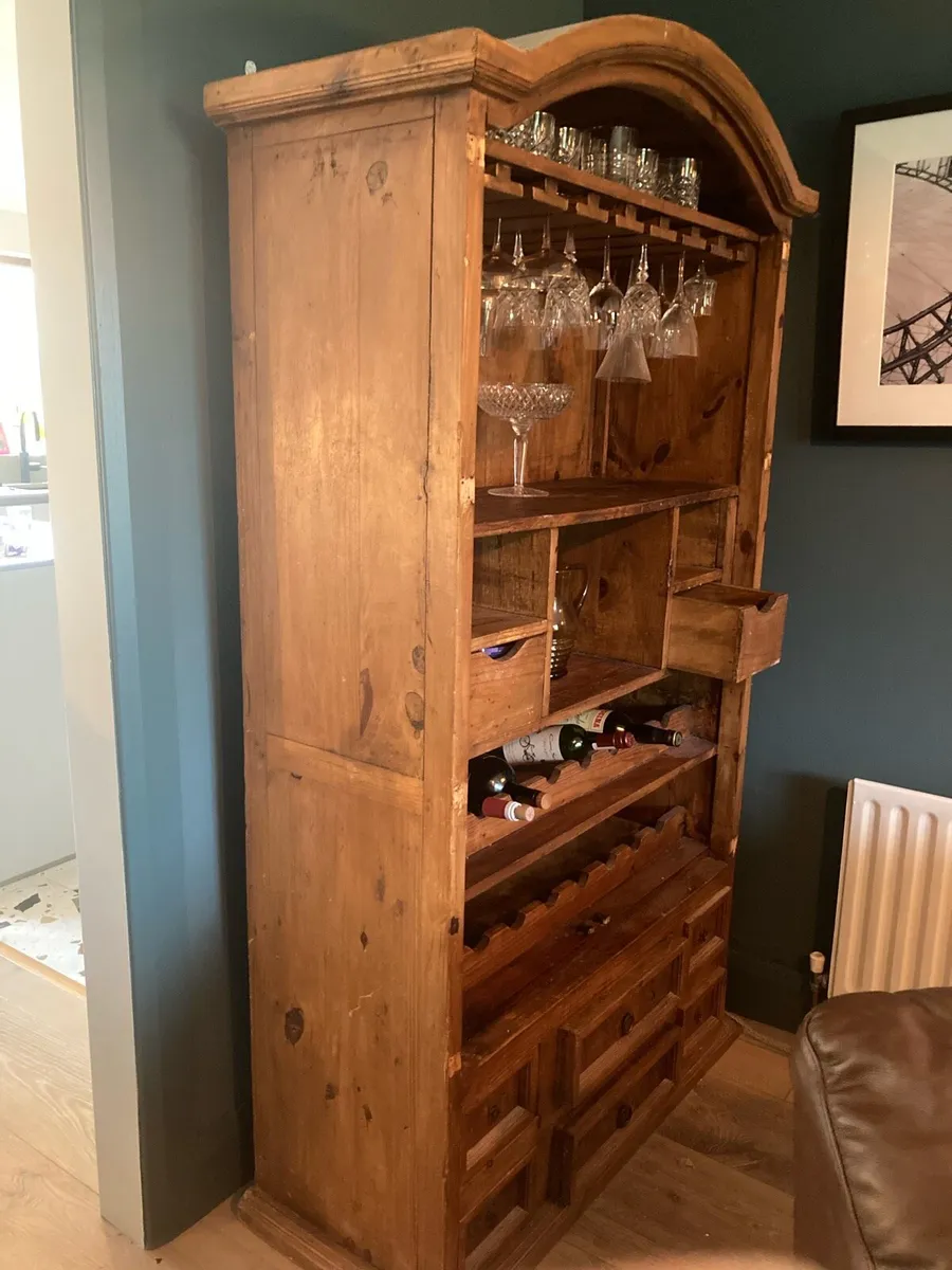 Magnificent Mexican Pine Wine storage unit - Image 1