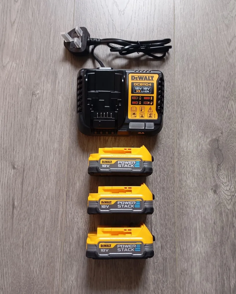 DeWalt Batteries & Charger (New) - Image 1