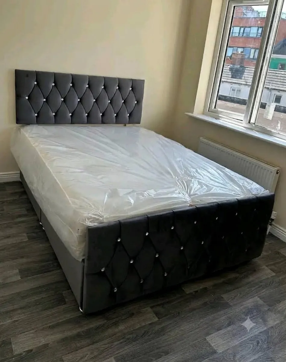 Florida Double & King Size Bed Frame With Drawers - Image 3