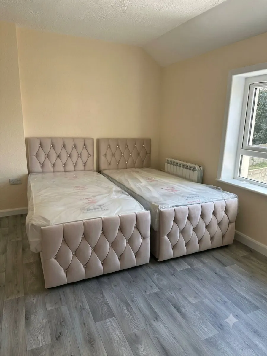 Florida Double & King Size Bed Frame With Drawers - Image 1