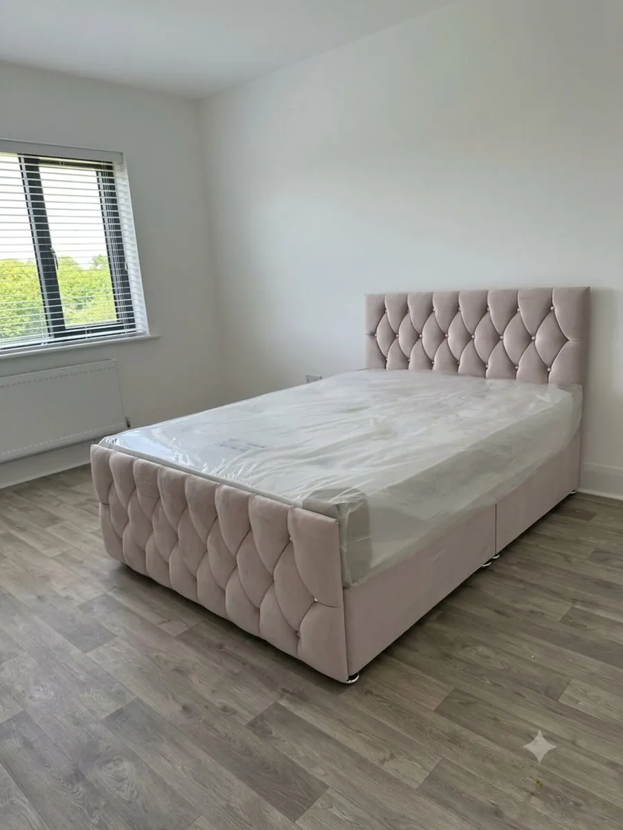 Florida Double & King Size Bed Frame With Drawers - Image 2