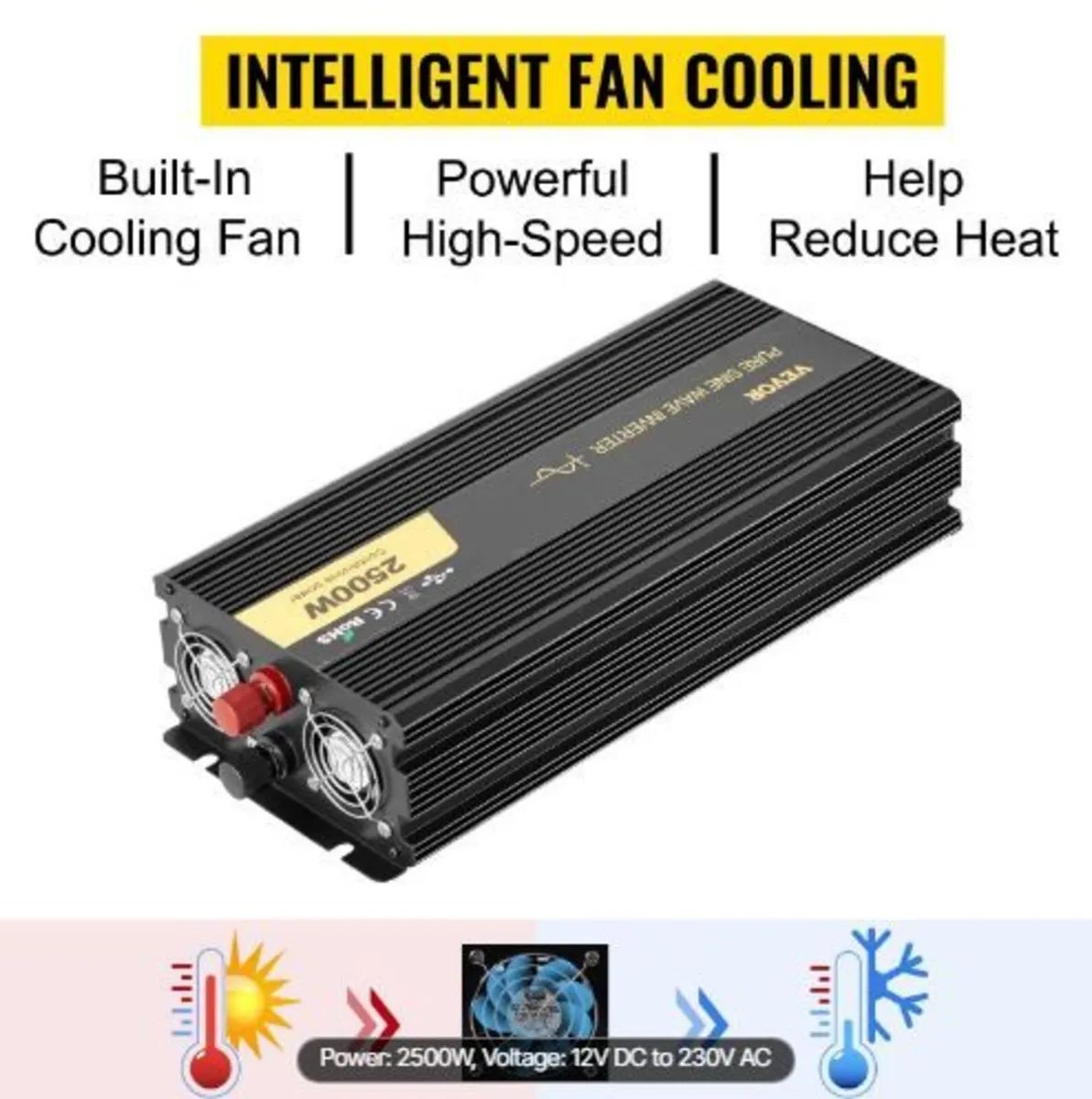 Pure Sine Wave Inverter 2500W Power Inverter - Image 1