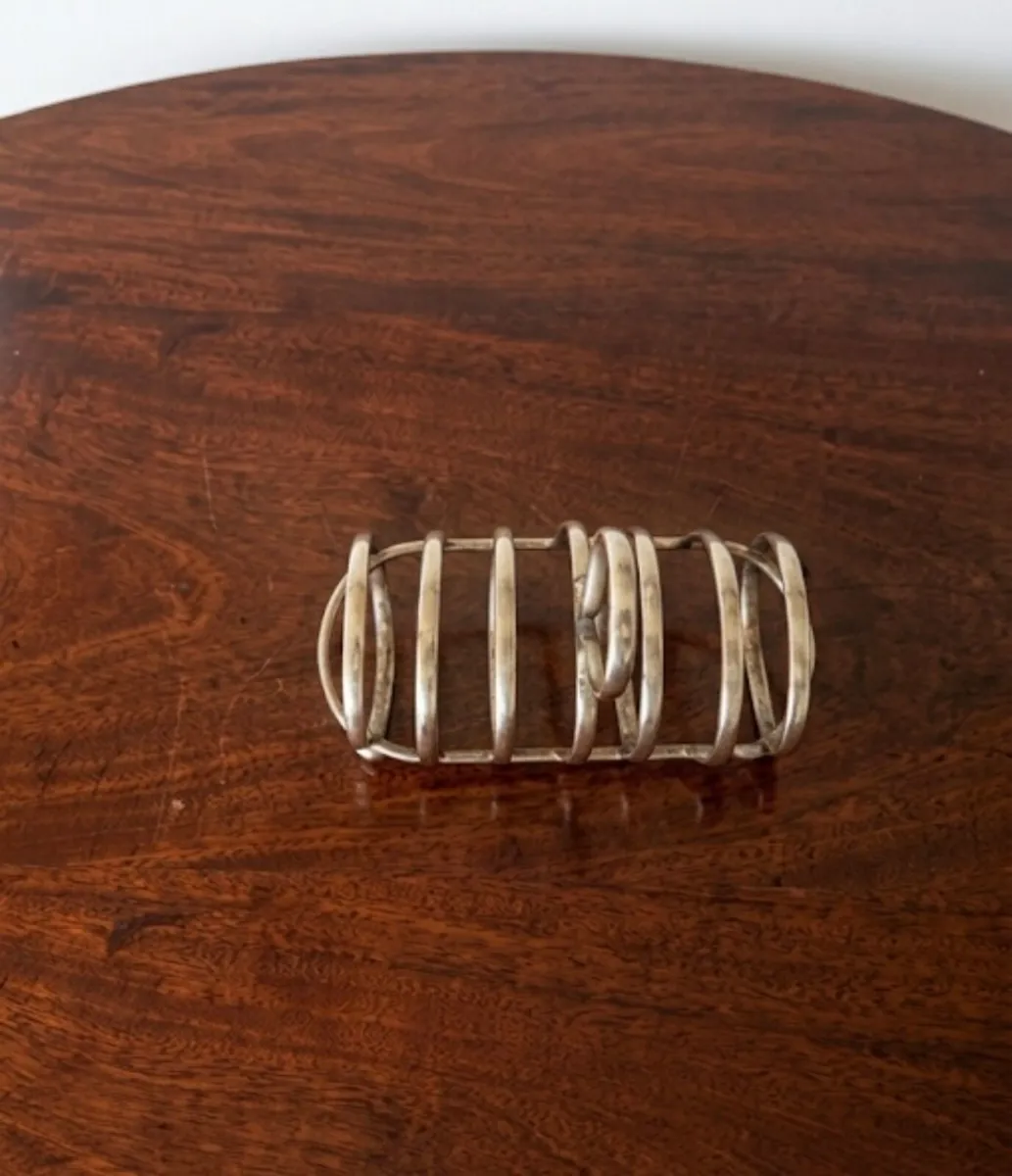Antique Silver Toast Rack - Image 3