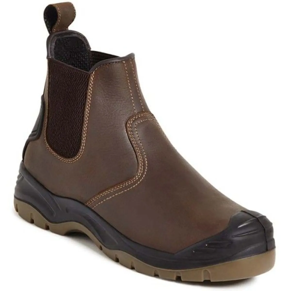 Apache AP715SM Brown Safety Dealer Boots – Steel T