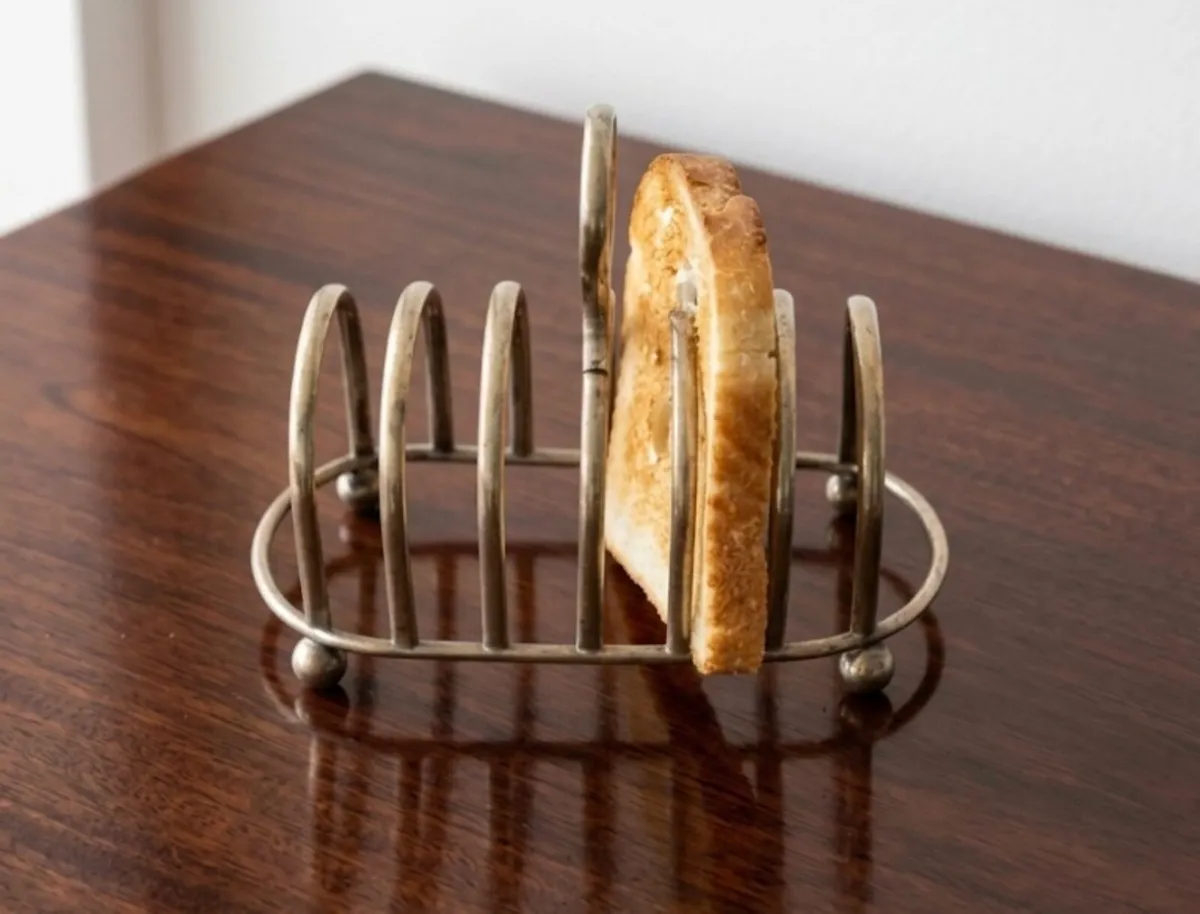 Antique Silver Toast Rack - Image 1