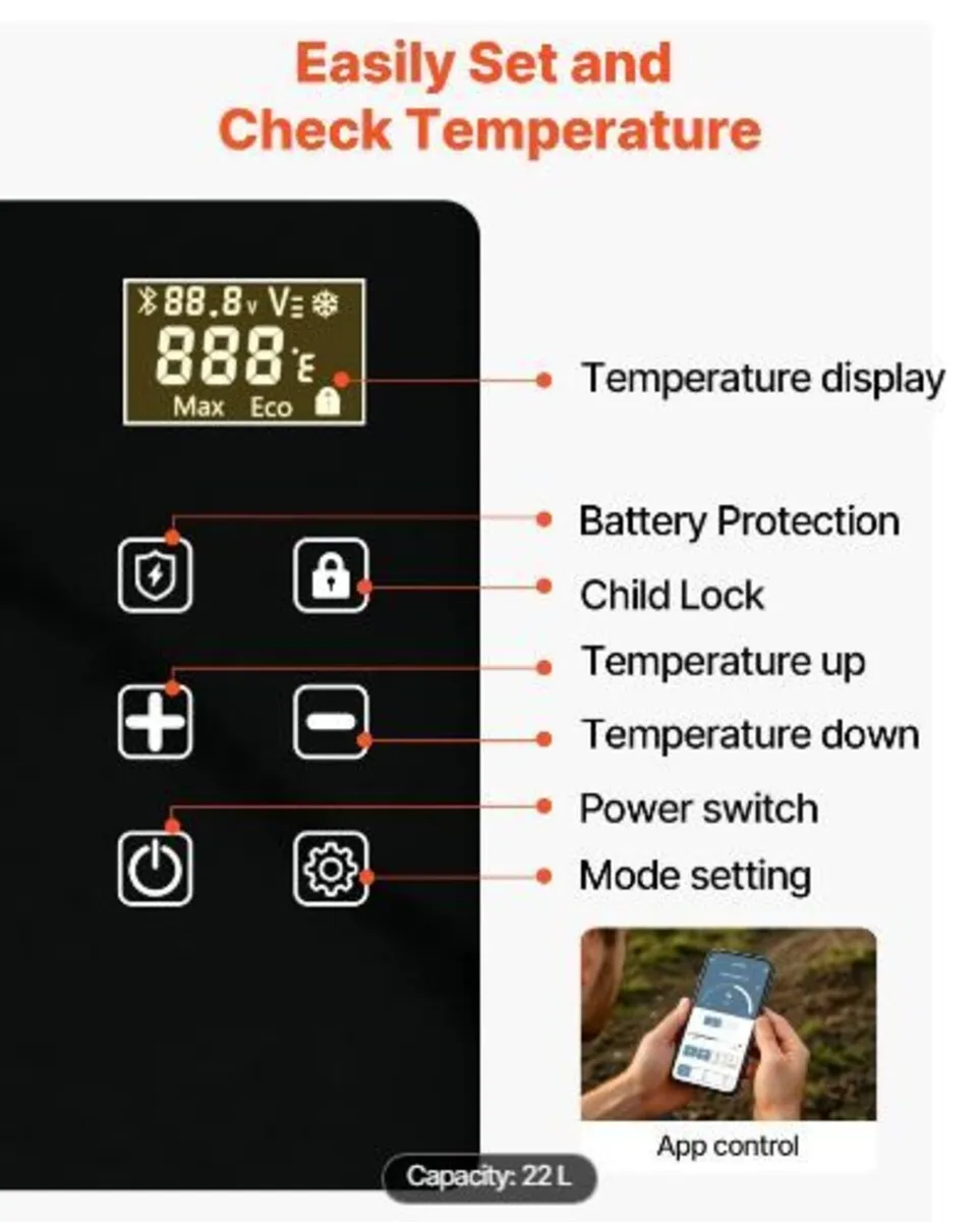 Car Refrigerator, DC 12/24V AC100-240V - Image 4