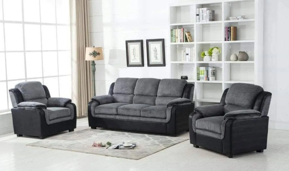Brand NEW 3+2  &  3+1+1 Tara Fabric Corduroy Suite - Image 2
