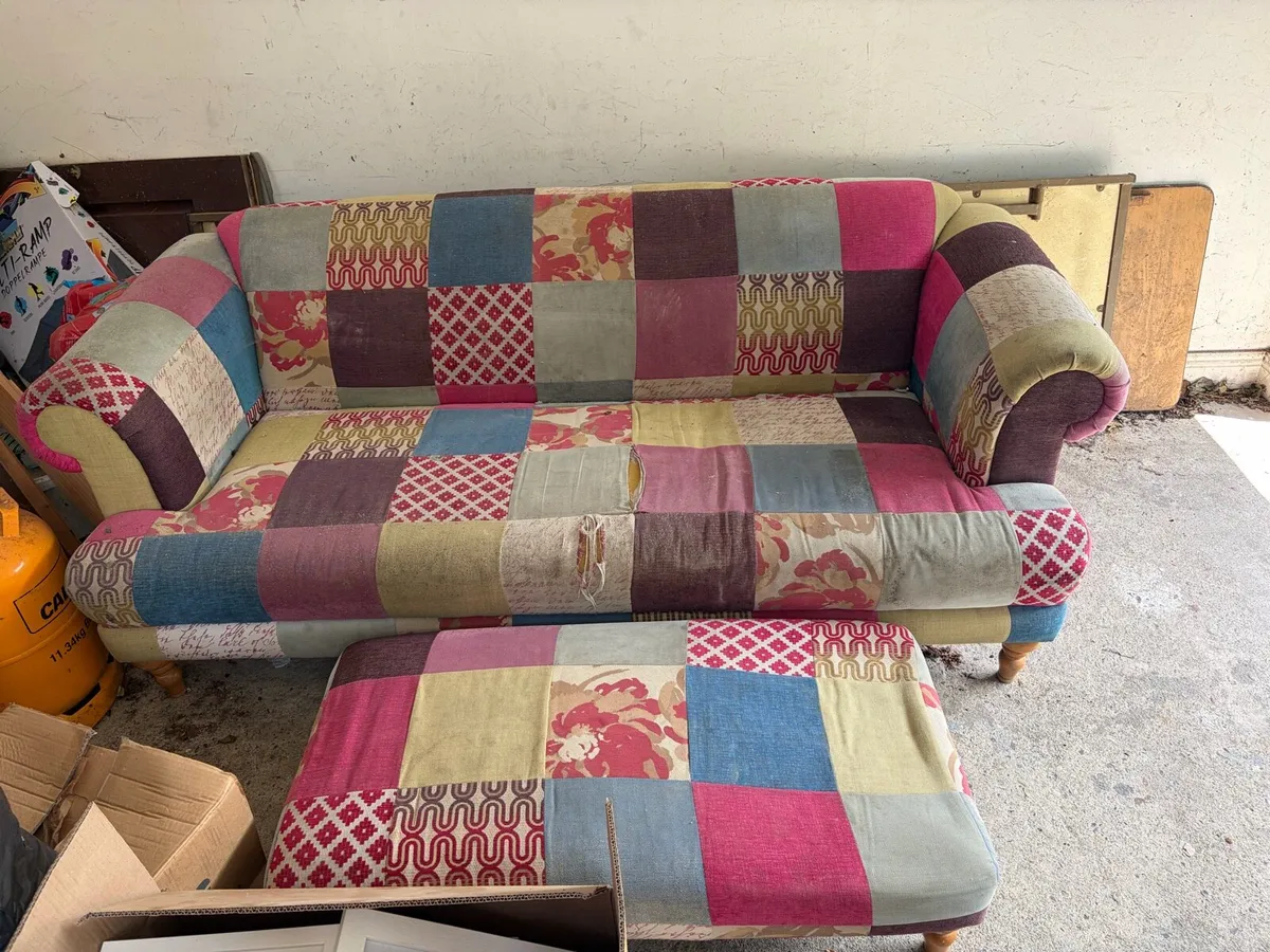 Couch and Footrest - Image 2