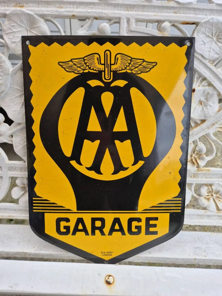 Aa enamel  sign - Image 1