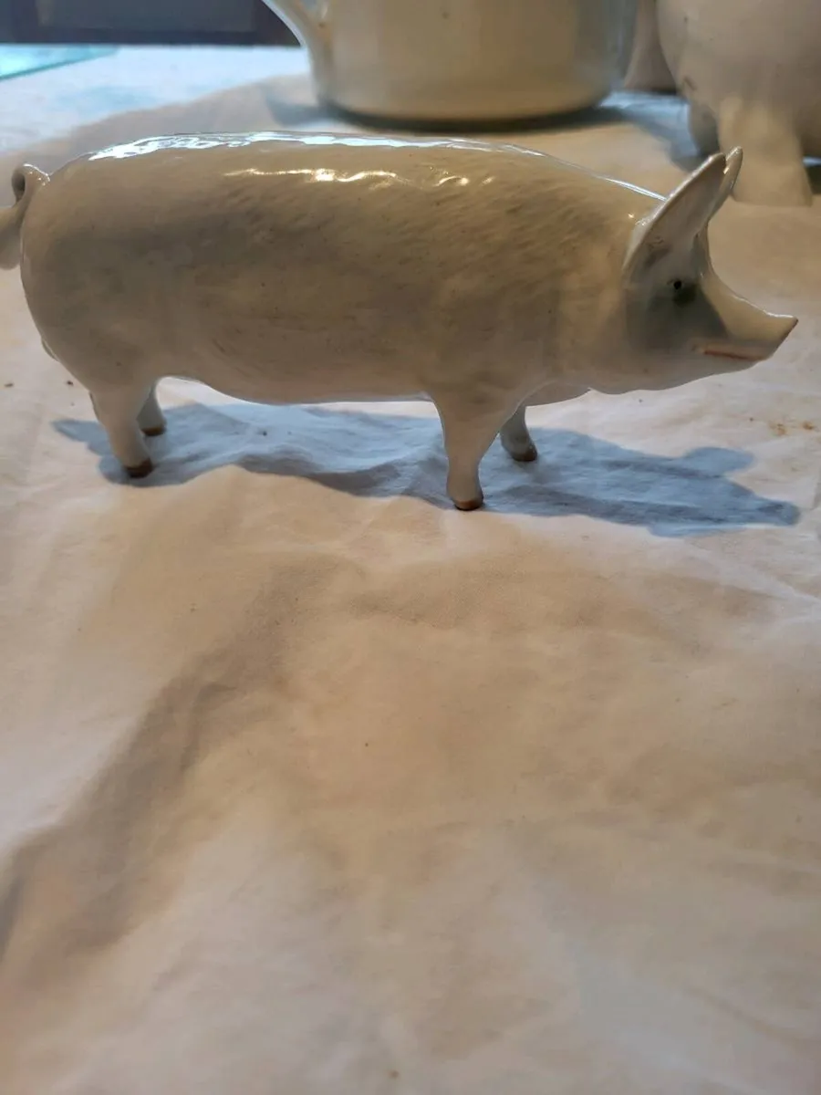 Vintage china pigs - Image 4