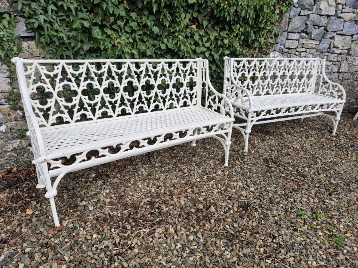 Cast iron garden chair - Image 2