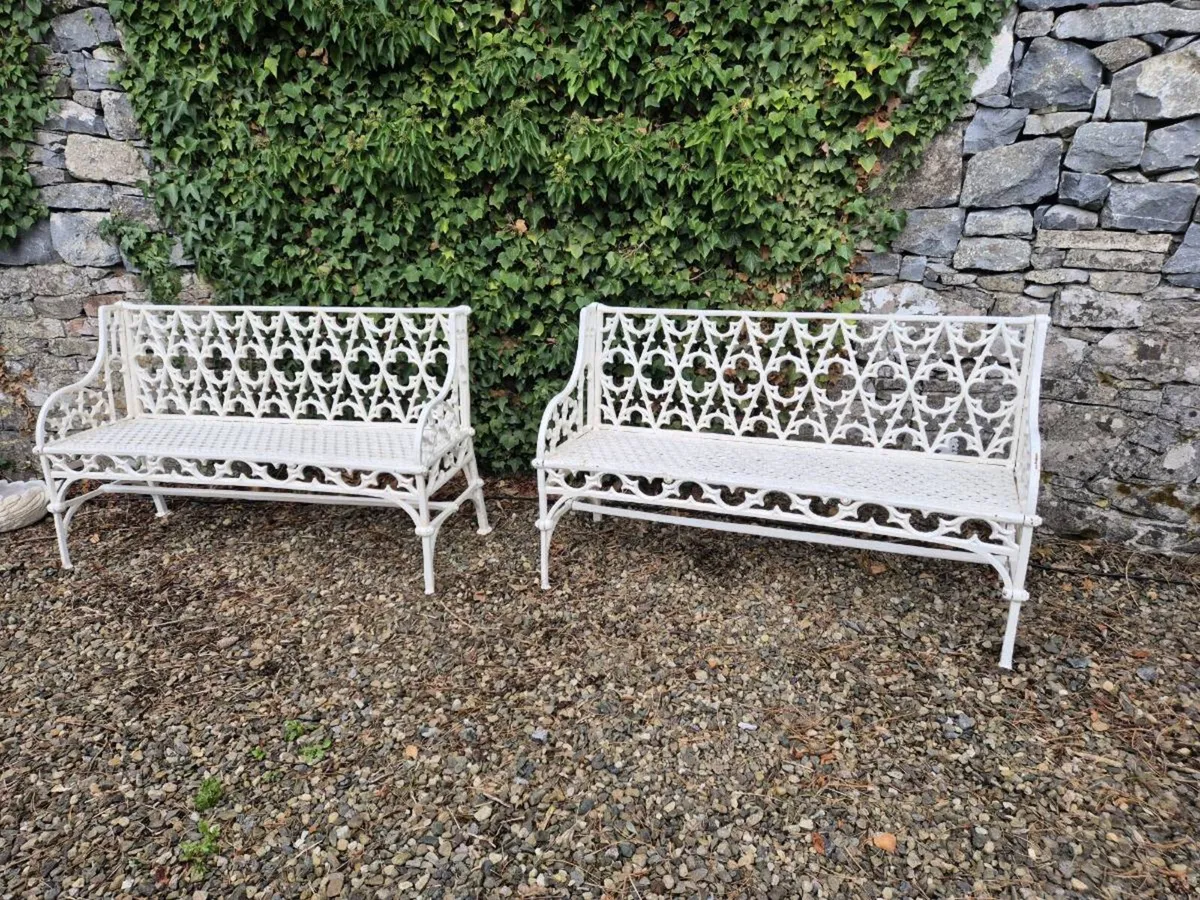 Cast iron garden chair - Image 4