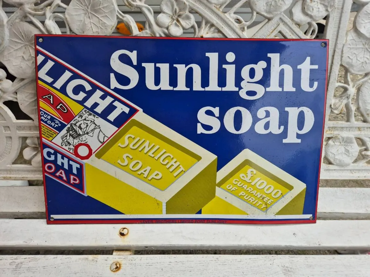 Enamel  sign - Image 1