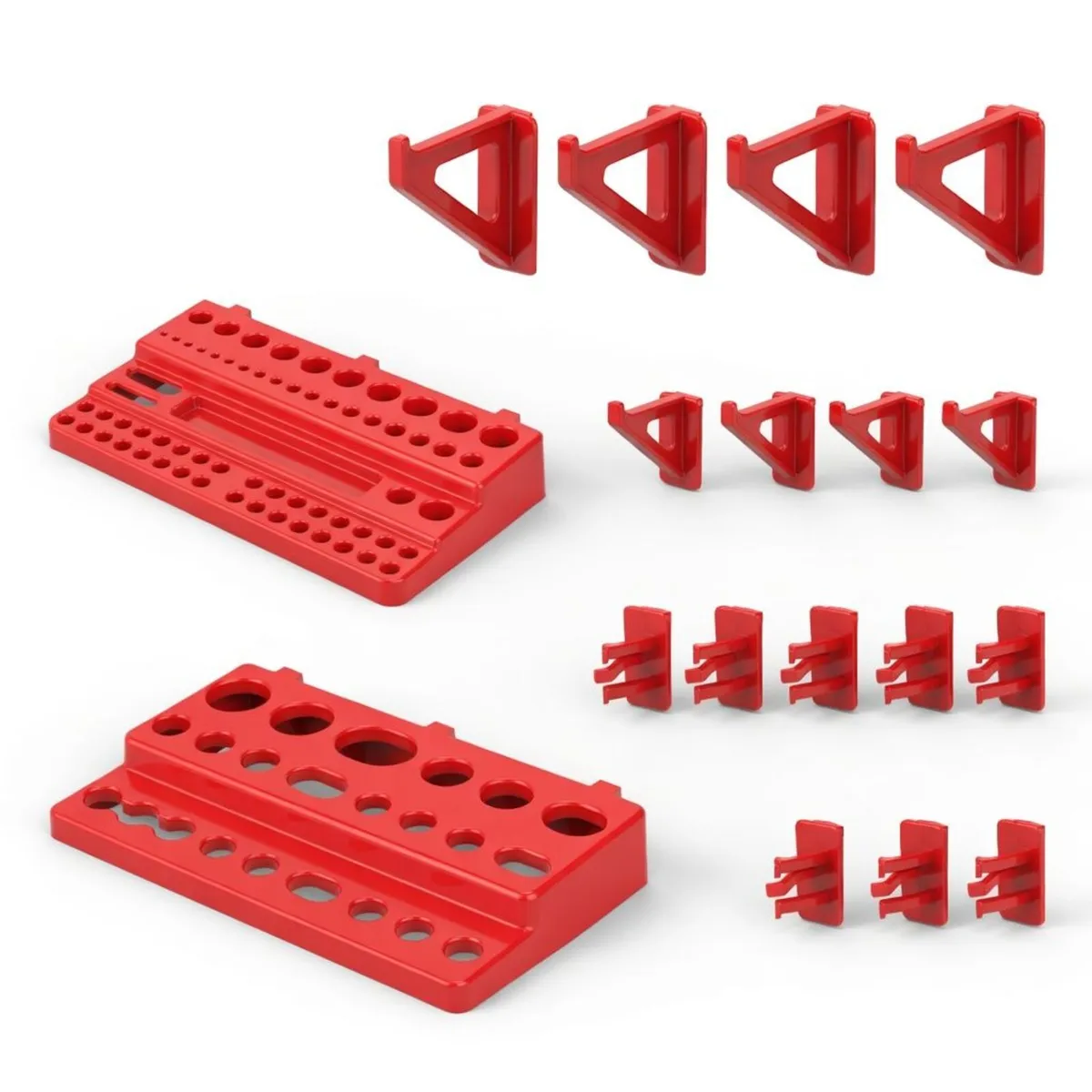 33pcs Pegboard With Hooks Pegs Boxes Bins - Image 4