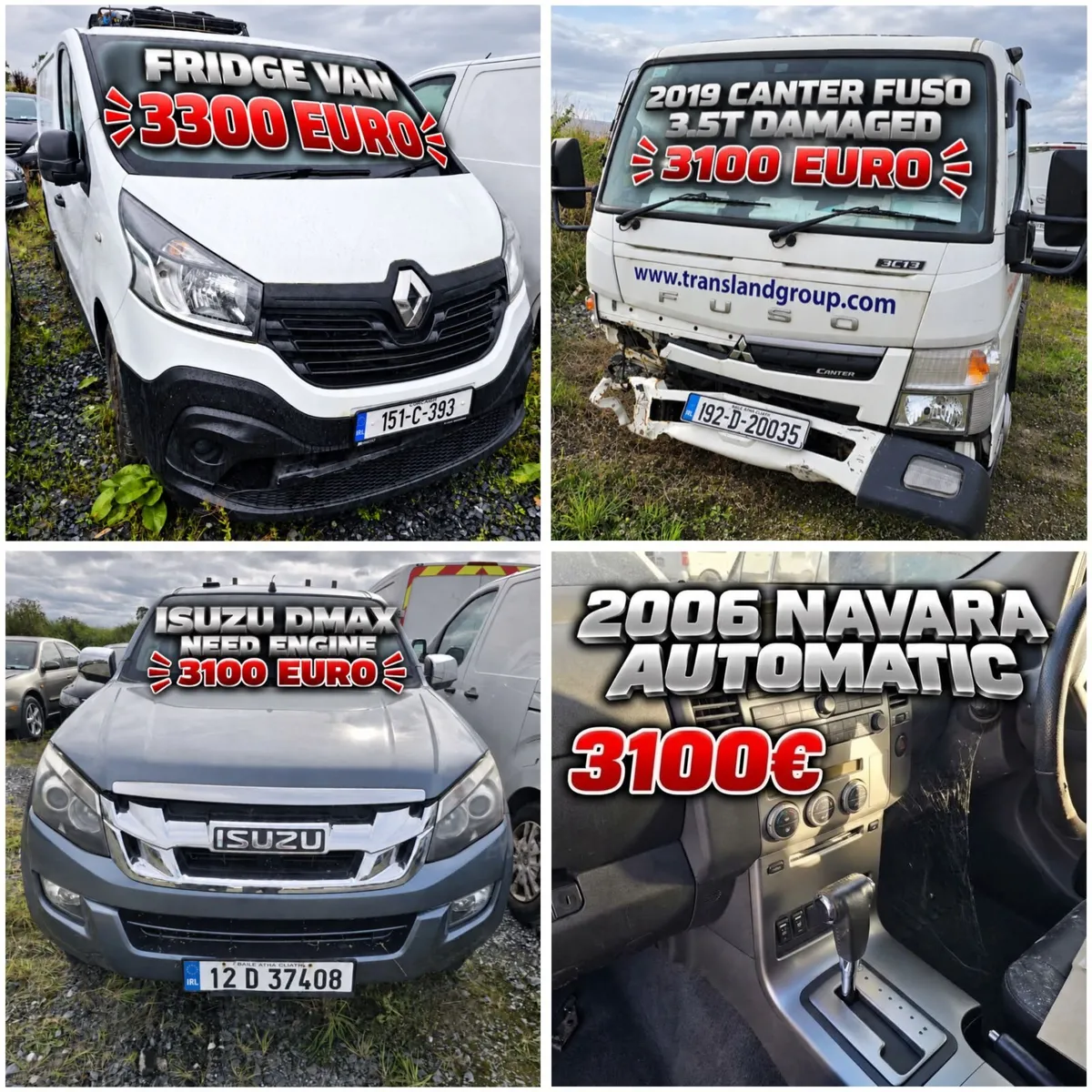 TRAFIC 15, DMAX 2012, NAVARA 06, CANTER 19 - Image 1