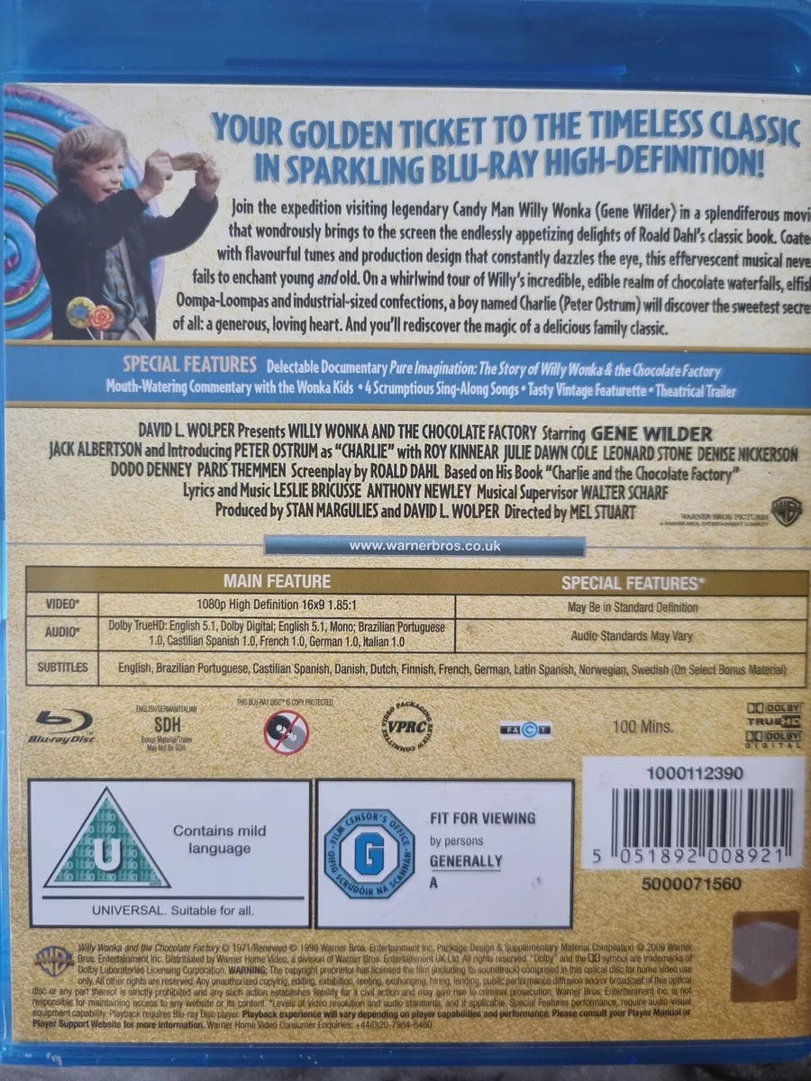 Willy Wonka and The Chocolate Factory Blu-ray - Image 2
