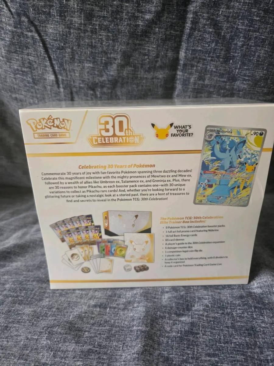 30th anniversary pokemon etb - Image 3