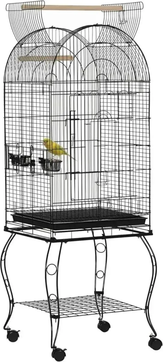 Large Bird Cage with Stand Parrot Aviary Home - Image 1