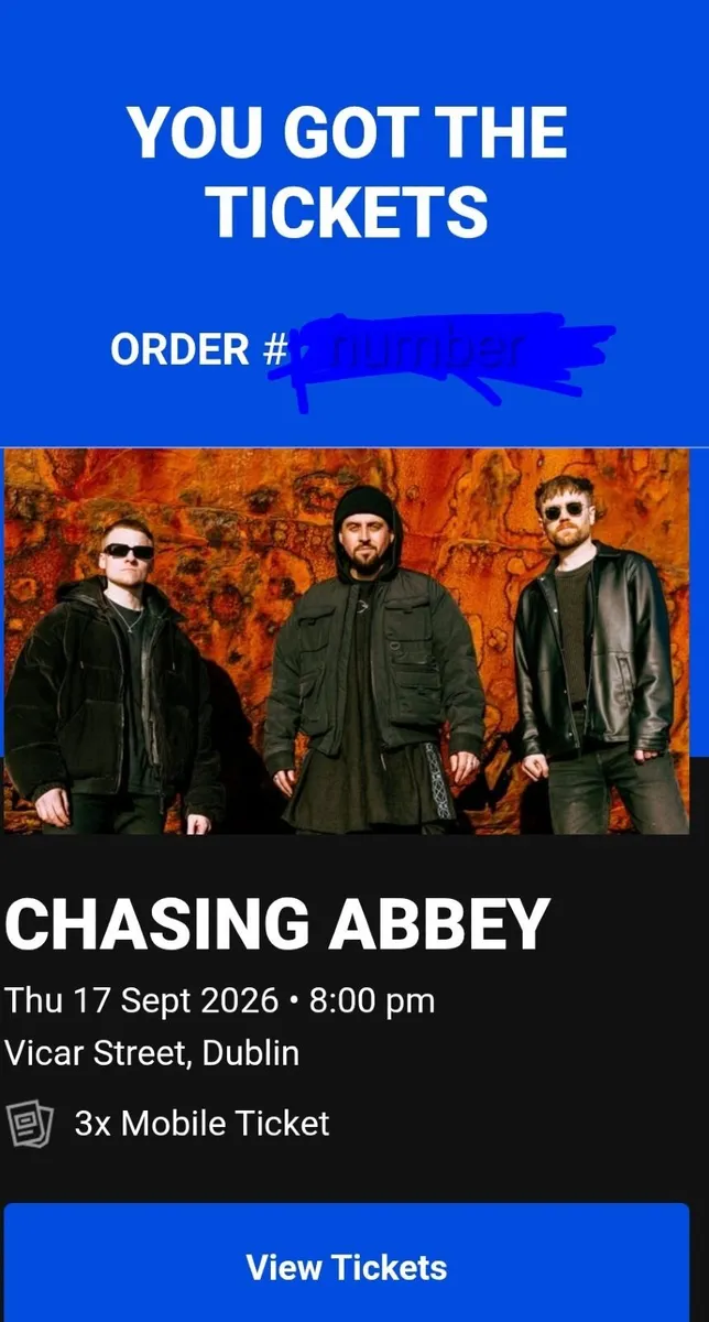 Concert tickets