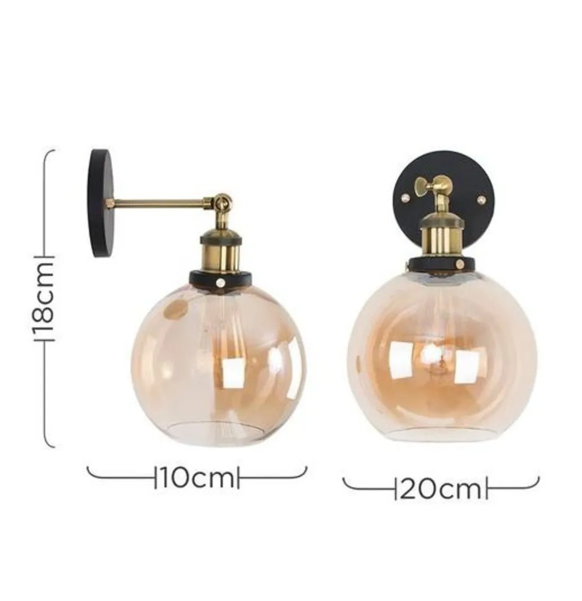 Wilburn 1 - Light Brass Armed Sconce - Image 1