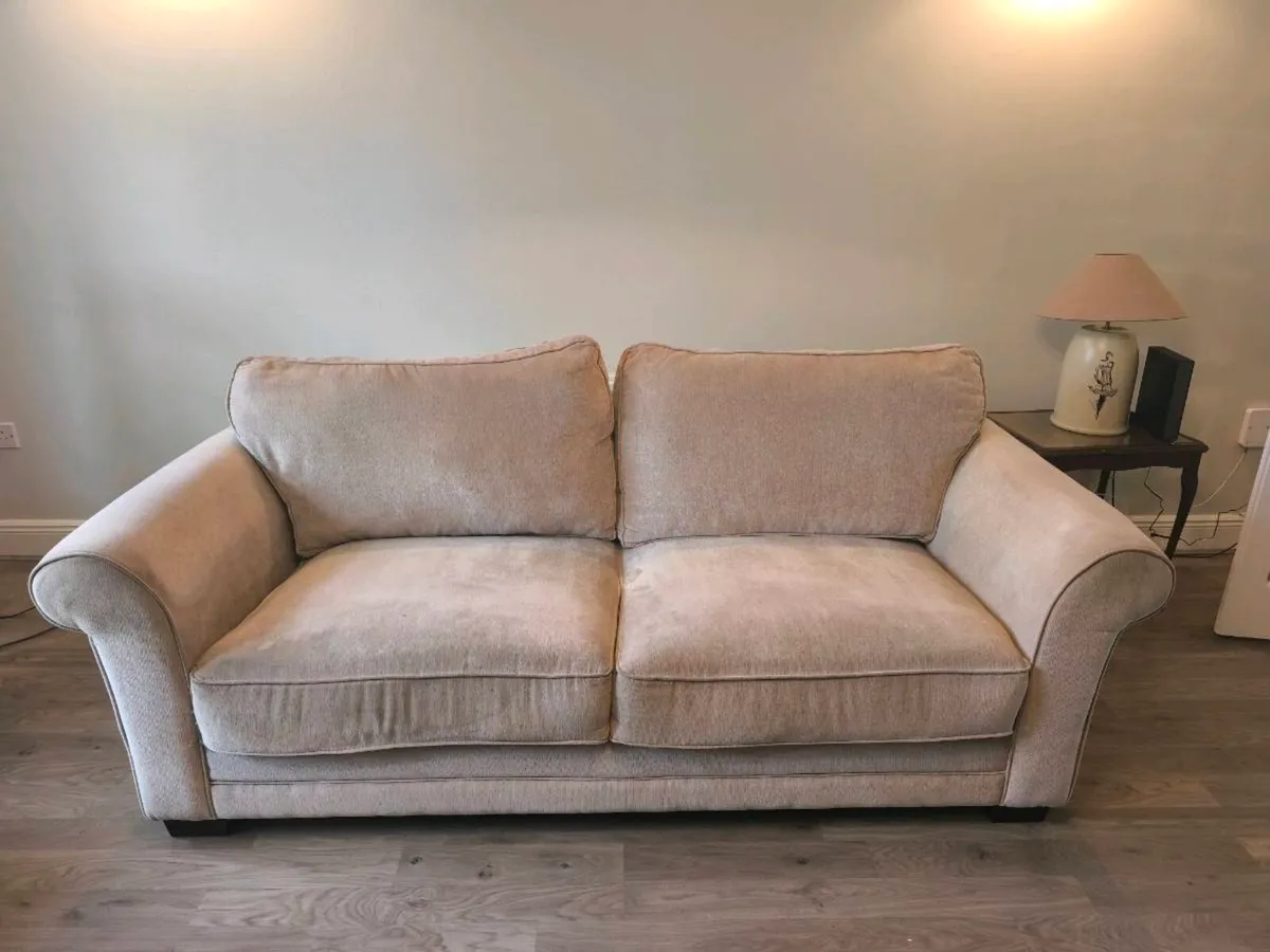 Couch-Beige 3seater ****FREE**** - Image 1