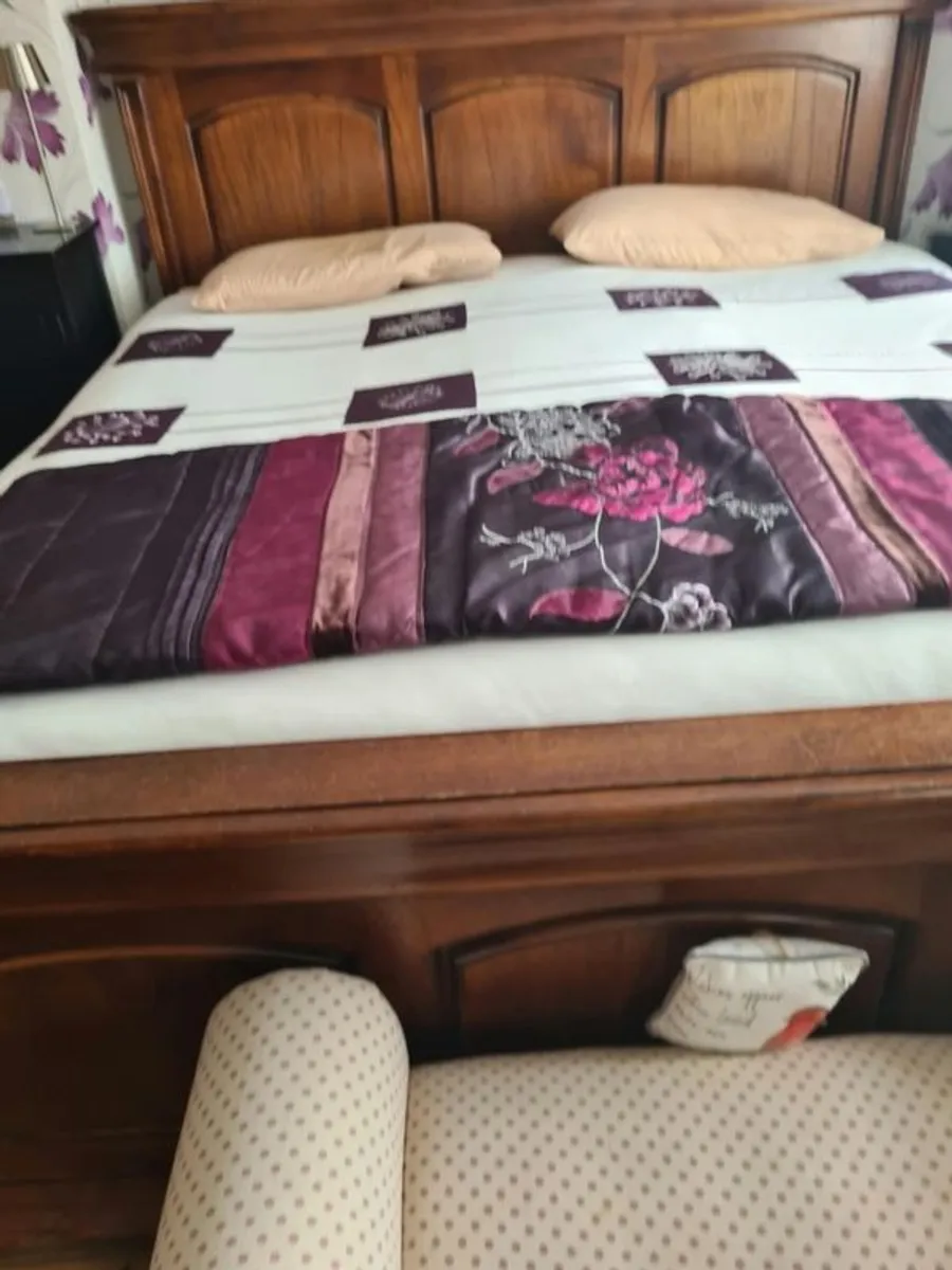 Solid Mahogany Bed Frame - Super King - Image 3