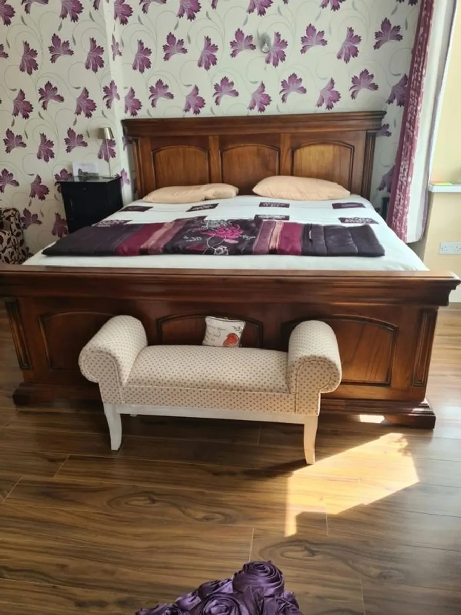 Solid Mahogany Bed Frame - Super King - Image 2