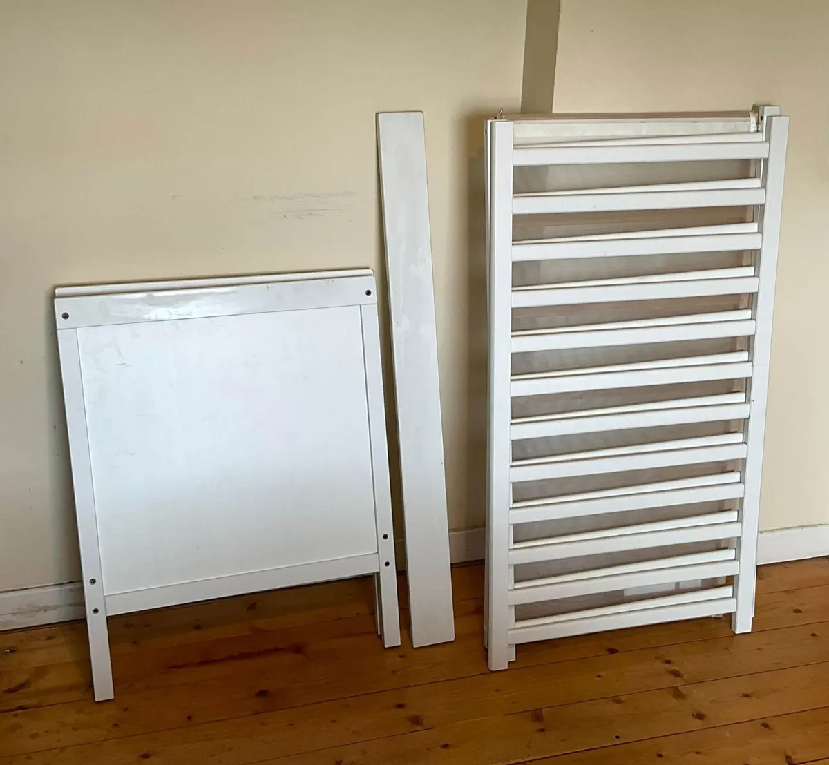 Large White Sundvik Baby Cot + 2 Mattresses - Image 3
