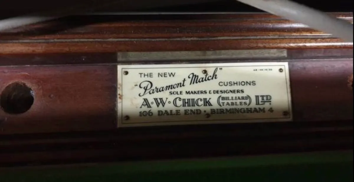 Full size antique snooker table - Image 4