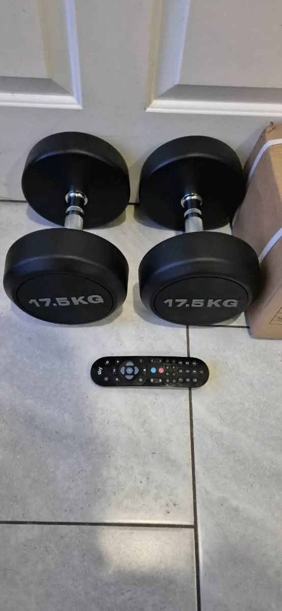 Brand new 2x17.5kilo dumbbell weight set - Image 1