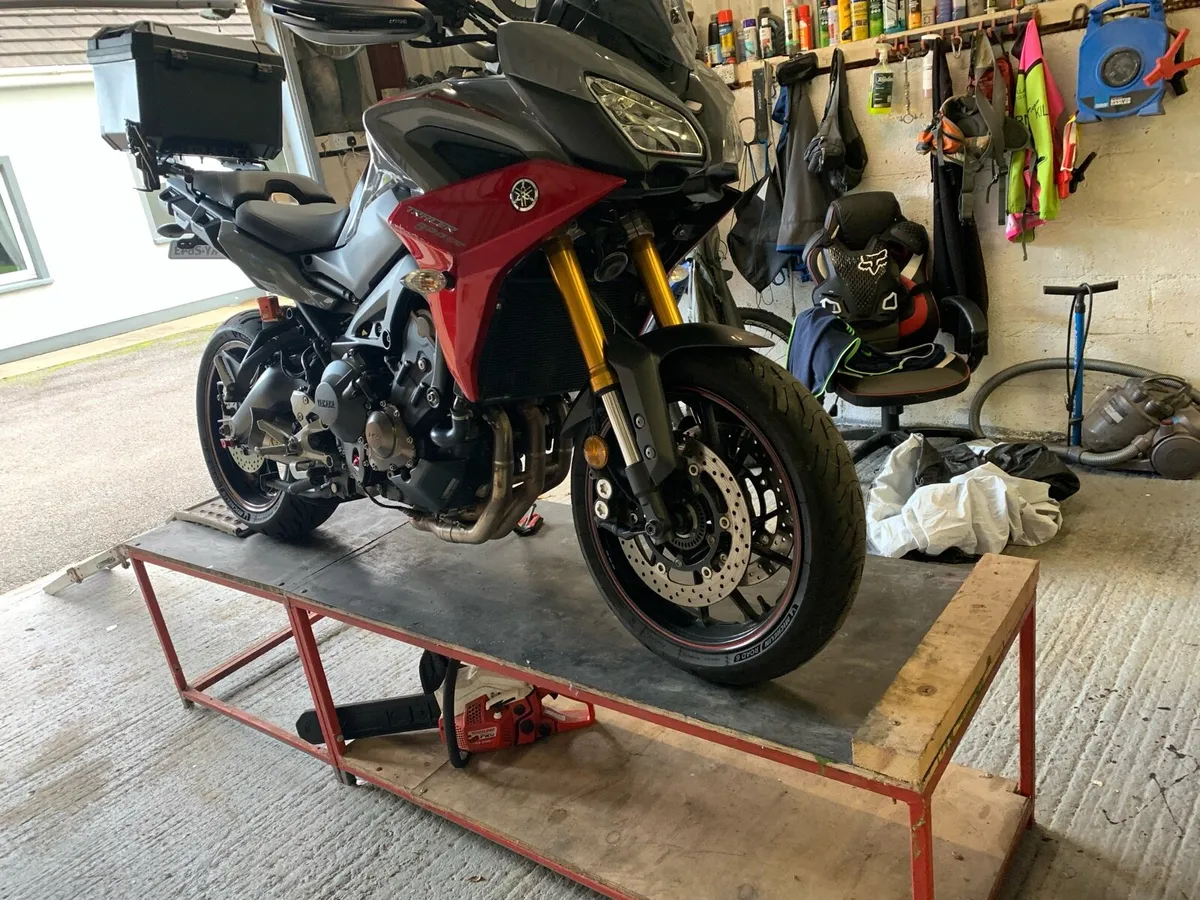Motorcycle work bench loading ramp 3 padduch stand - Image 1