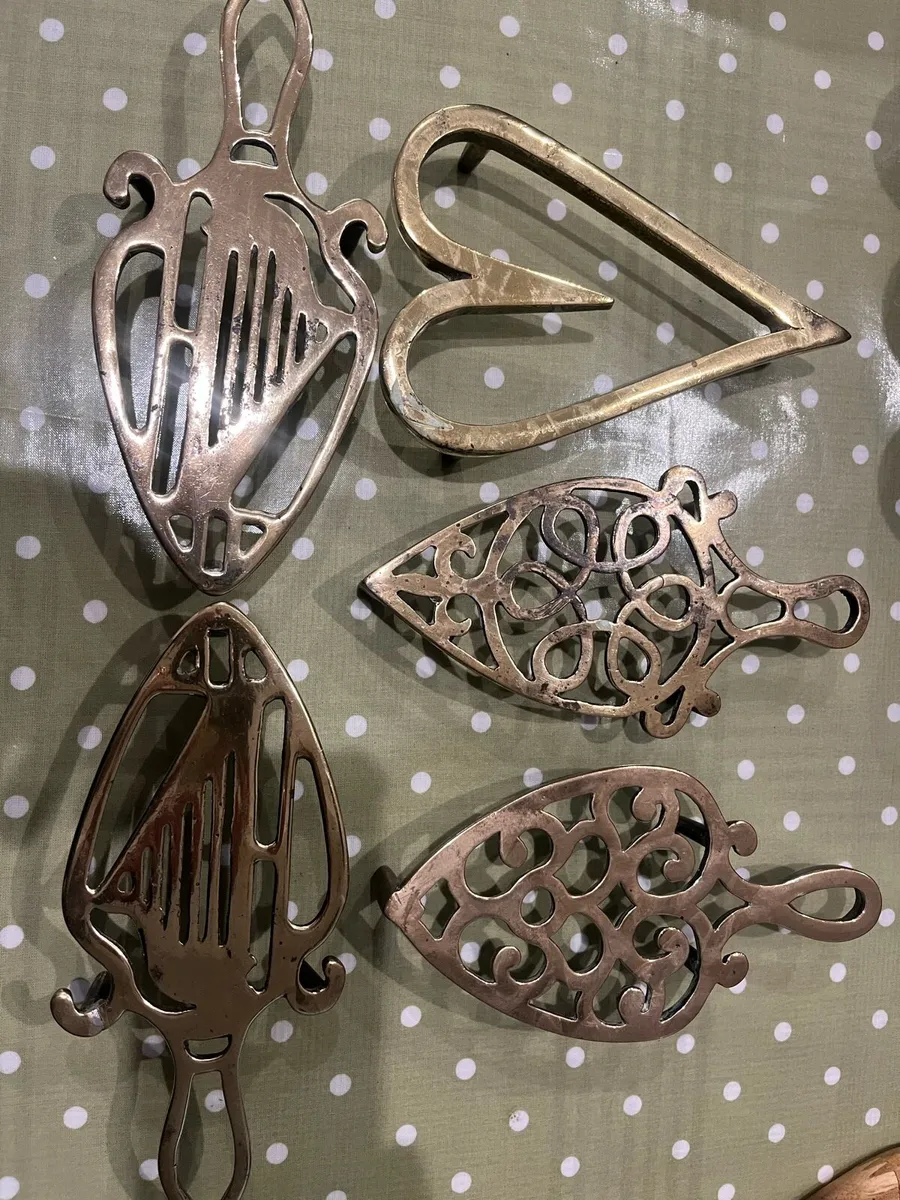 Vintage Brass Trivets - Image 1