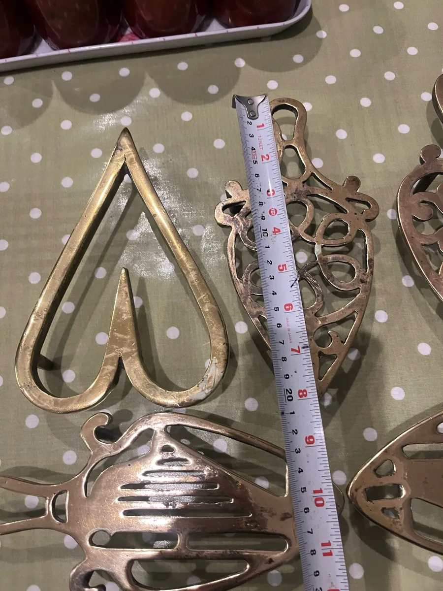 Vintage Brass Trivets - Image 4