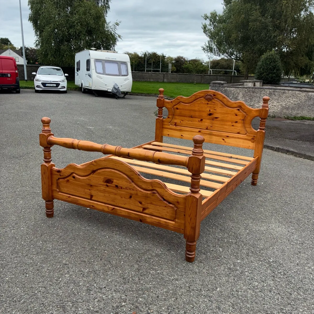 Lovely Solid Pine Double bed Frame - Image 3