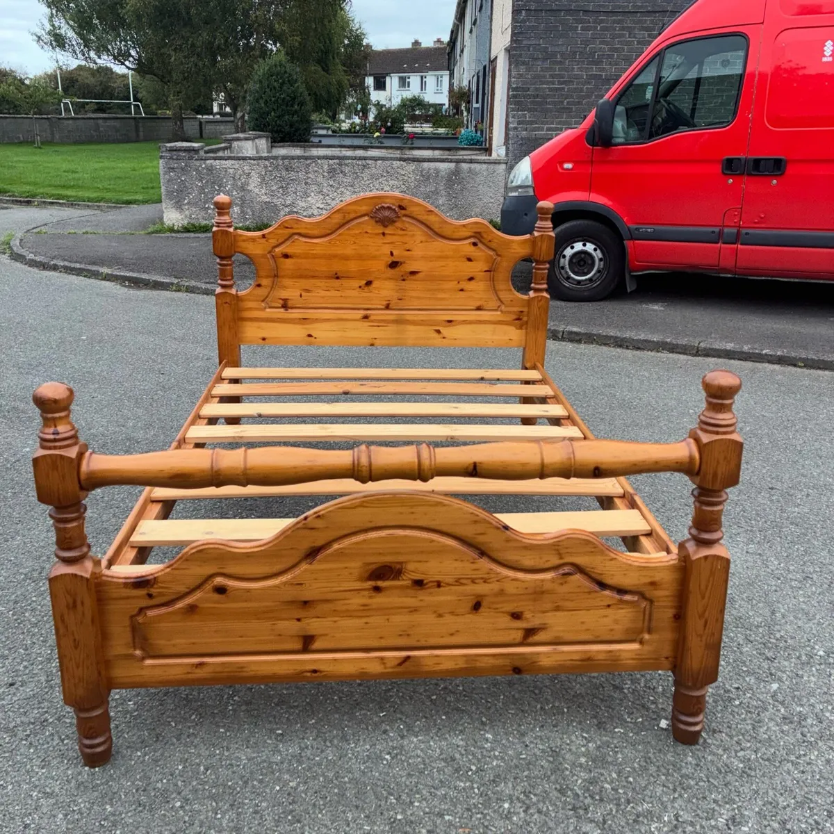 Lovely Solid Pine Double bed Frame - Image 4