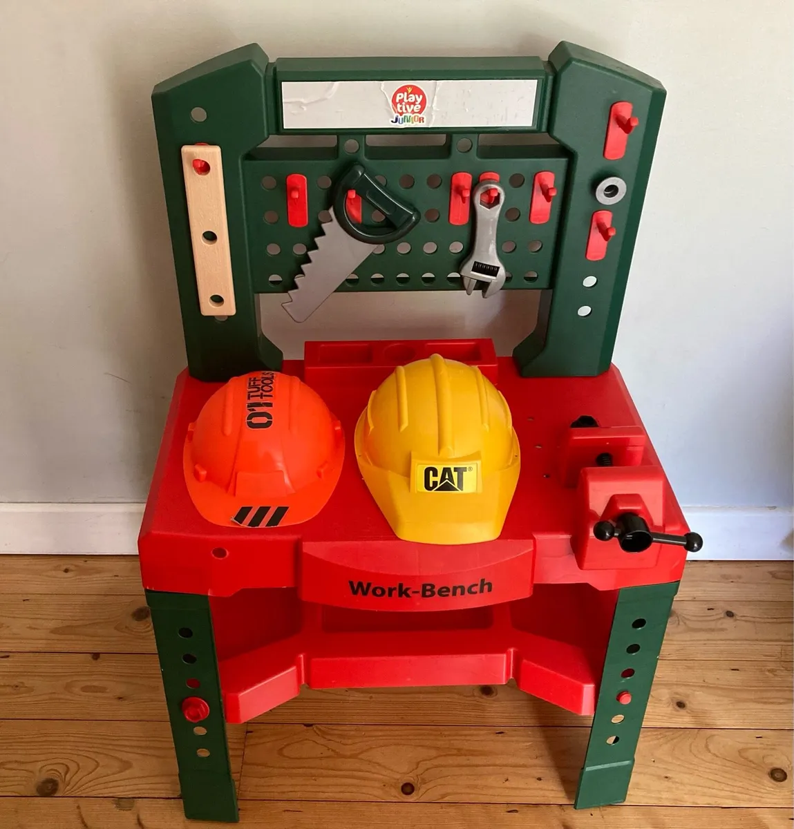 Tool Bench including Hard Hats & Tools - Image 1