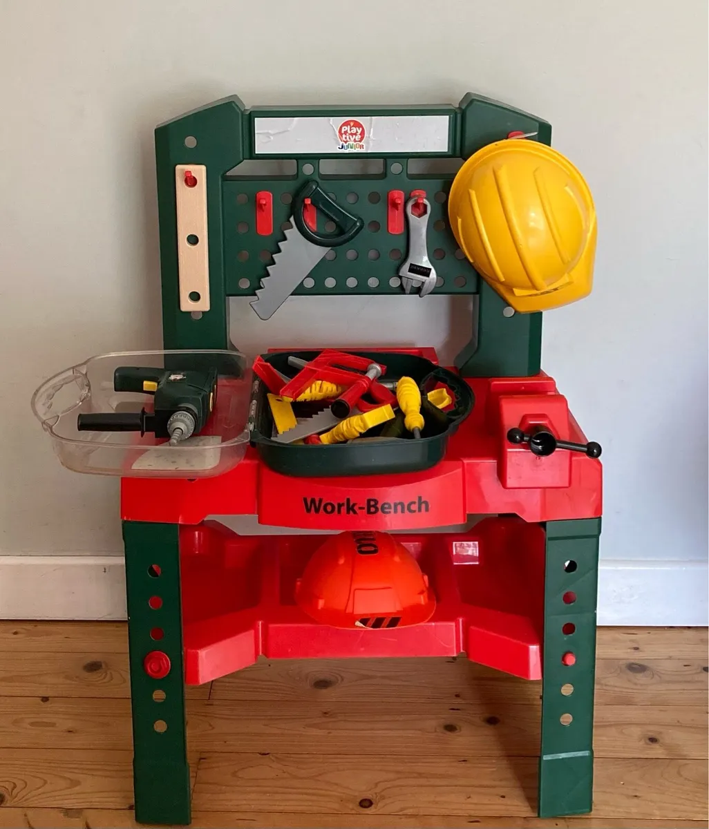 Tool Bench including Hard Hats & Tools - Image 2