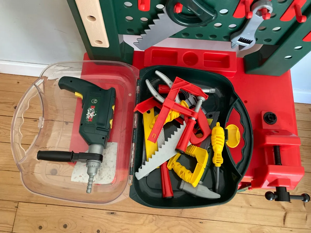 Tool Bench including Hard Hats & Tools - Image 3
