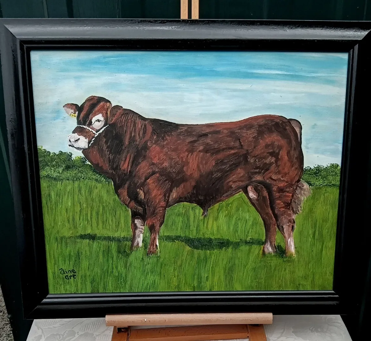 Original Painting  The Limousin Bull.