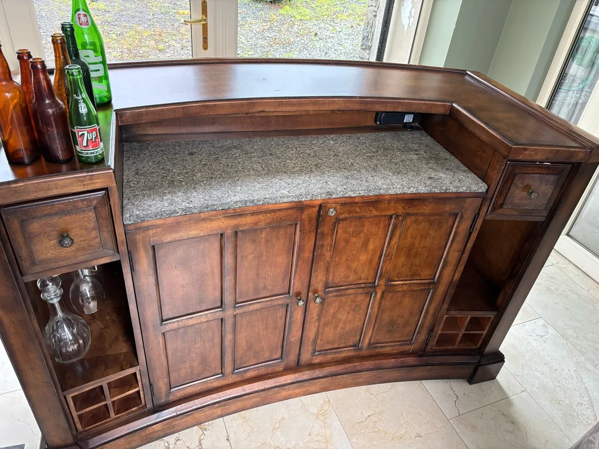 Luxury Bernhart Home Bar with Granite top - Image 3