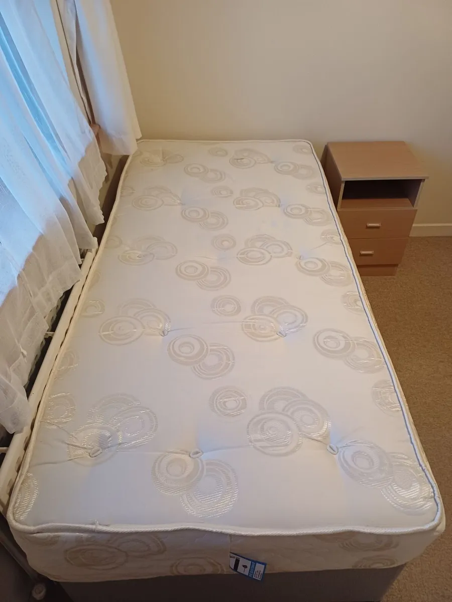Single Bed with Mattress and Storage Underneath - Image 1