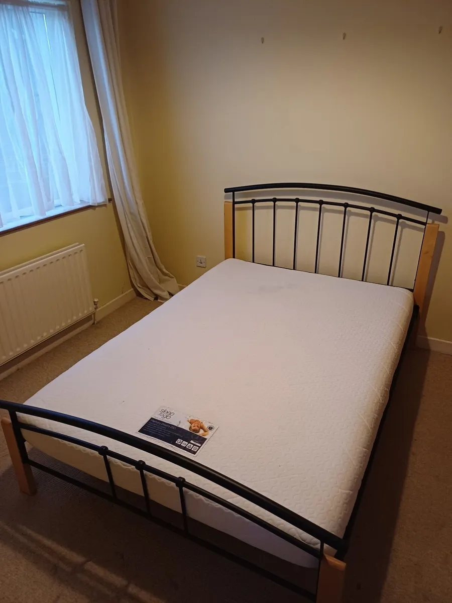 Double Bed Frame with Mattress - Image 2