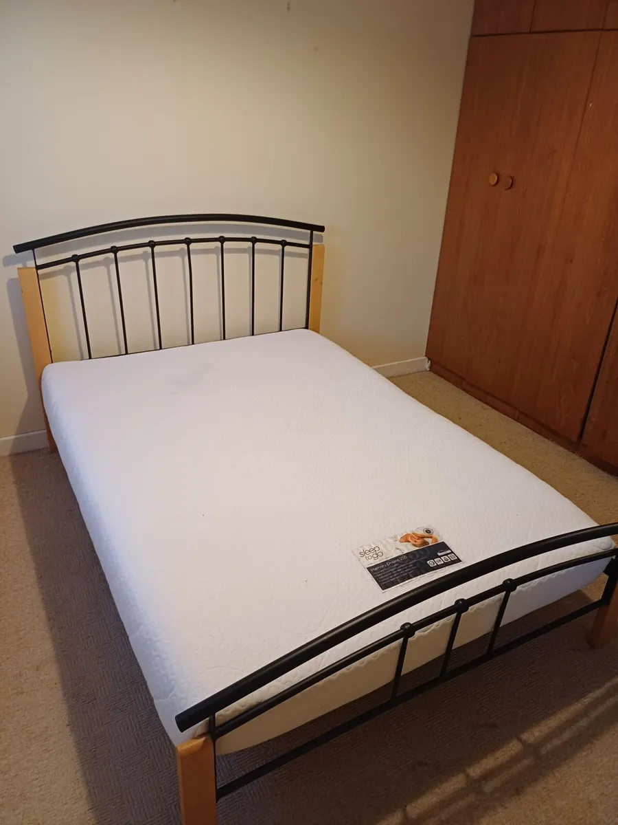 Double Bed Frame with Mattress - Image 3