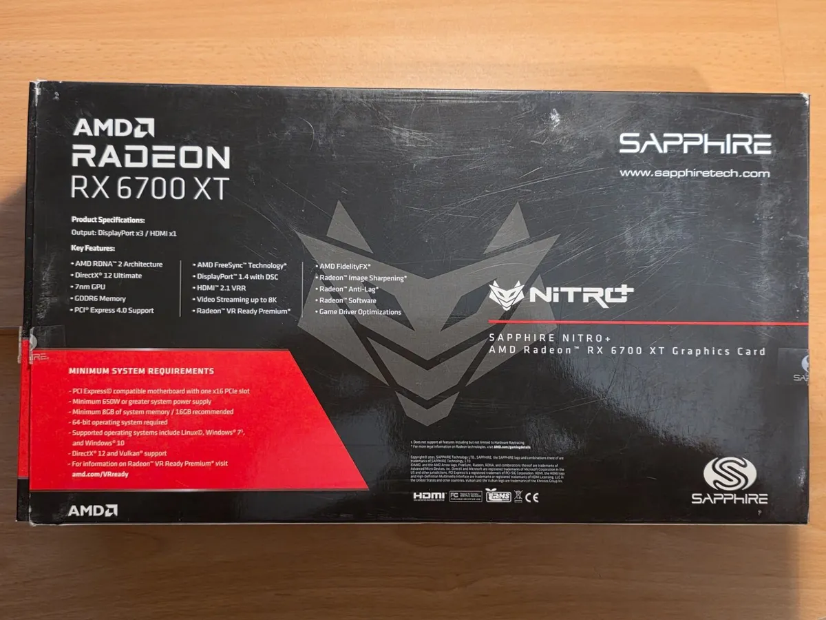 Sapphire Nitro+ RX 6700 XT 12GB Graphics Card - Image 2