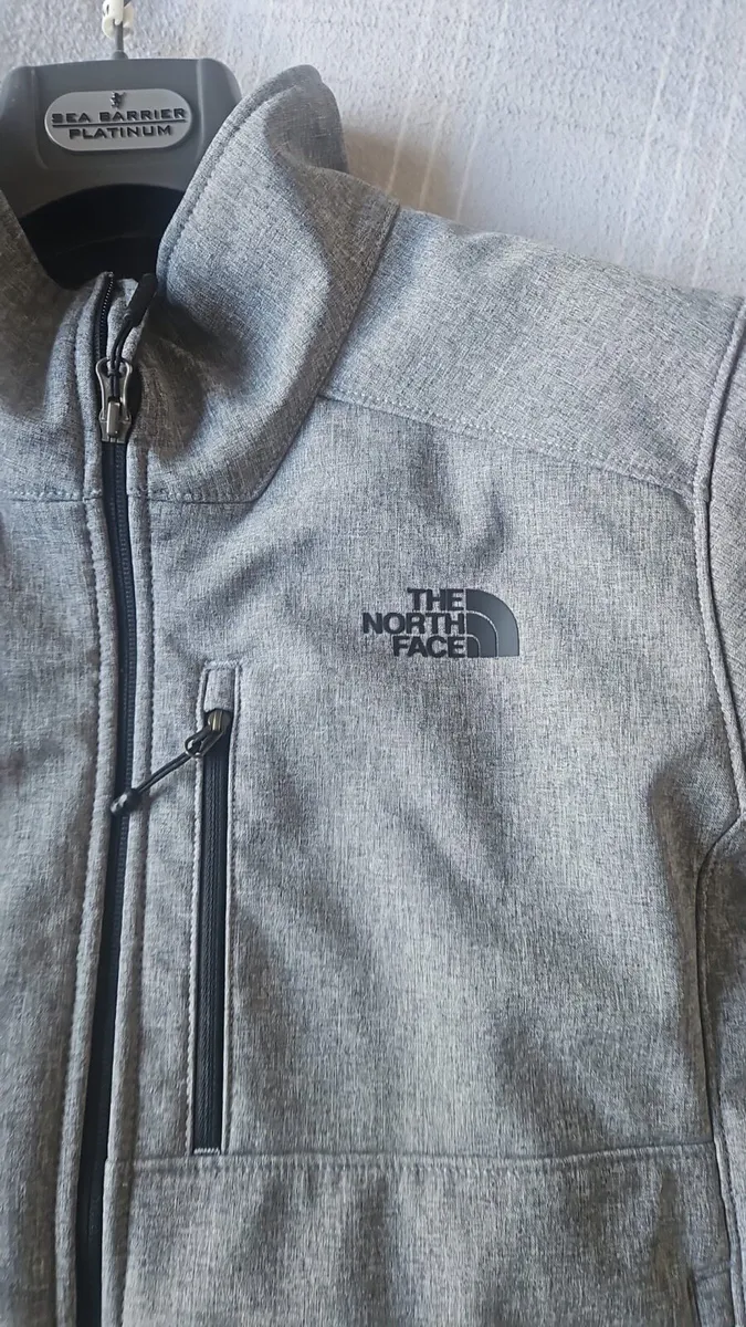 Light Grey North face soft Shell Jacket - Image 2