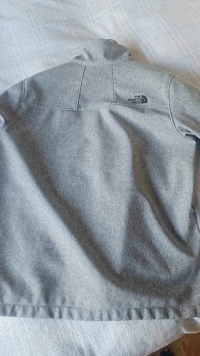 Light Grey North face soft Shell Jacket - Image 3
