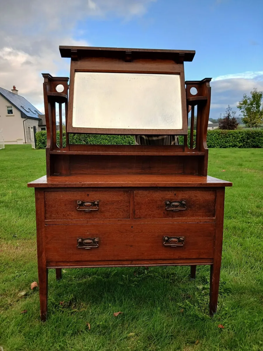 Oak dressing table - Image 3