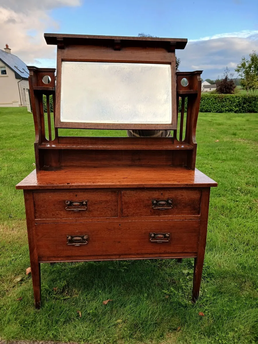 Oak dressing table - Image 4